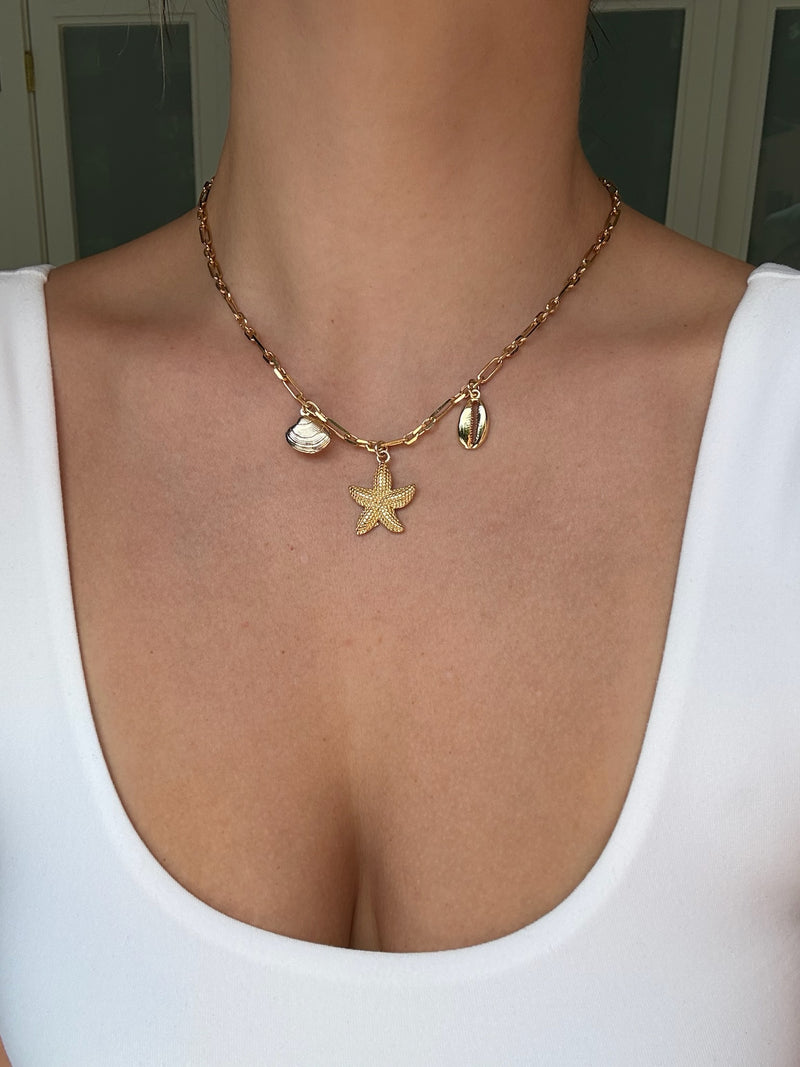 Sea Star charm necklace