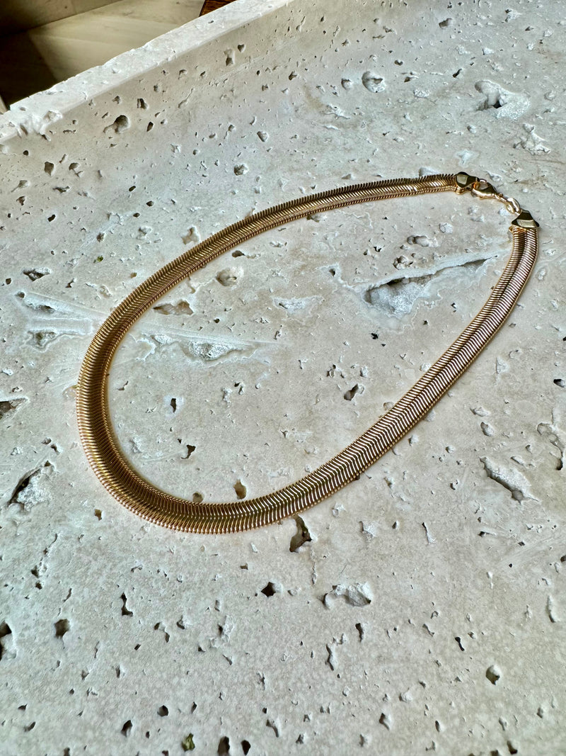 Serpent Herringbone necklace