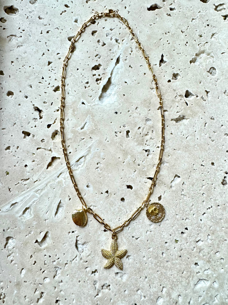 Sea Star charm necklace