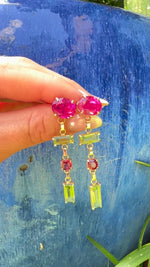 Sapphire drop earrings